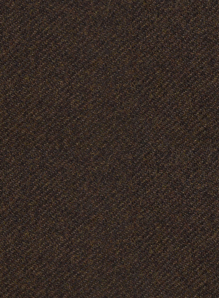 Italian Highlander Dark Brown Tweed Jacket - Image 4