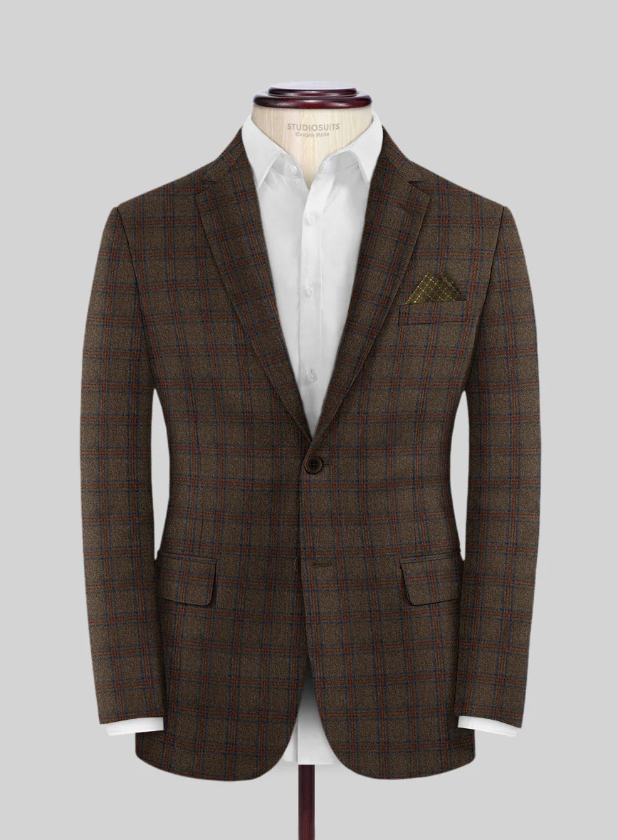 Italian Iana Brown Wool Jacket