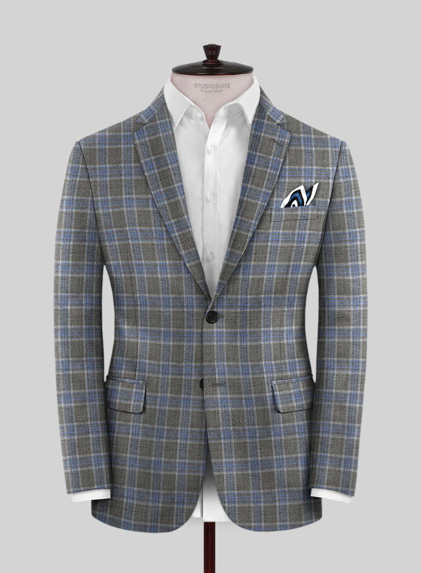 Italian Joa Gray Wool Jacket