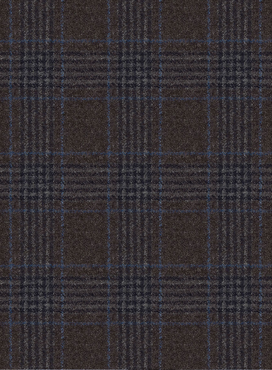 Italian Lark Brown Checks Flannel Jacket - Image 2