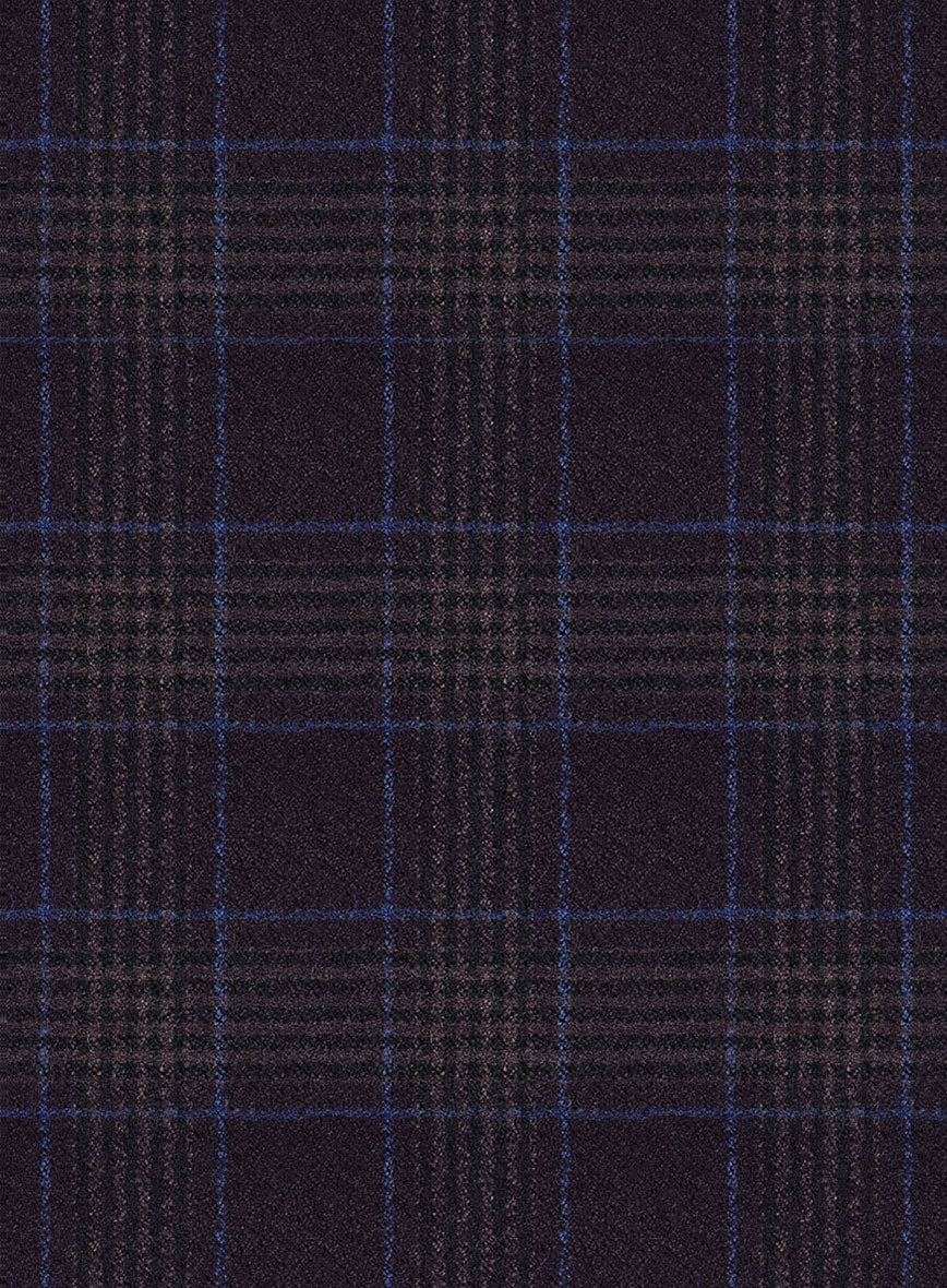 Italian Lark Purple Checks Flannel Pants - Image 3