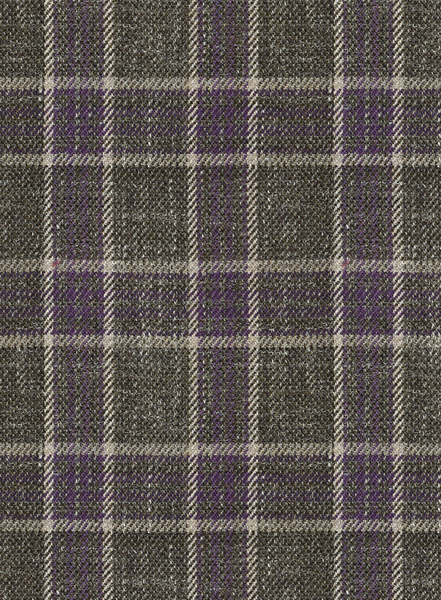 Italian Lendro Checks Wool Suit - Image 5