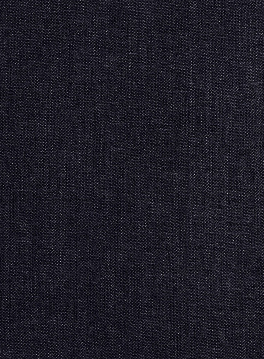 Italian Linen Deep Navy Jacket - Image 3