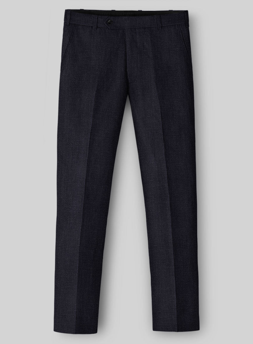 Italian Linen Deep Navy Pants - Image 2