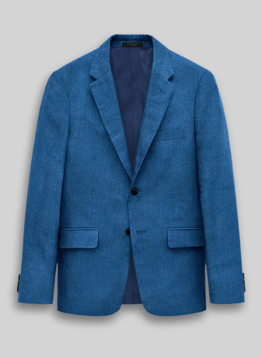 Italian Linen French Blue Jacket