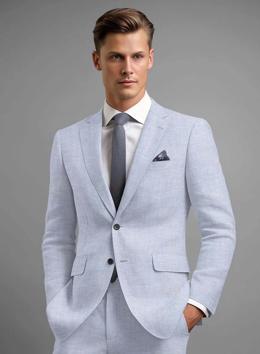 Italian Linen Lavender Mist Jacket - Image 2