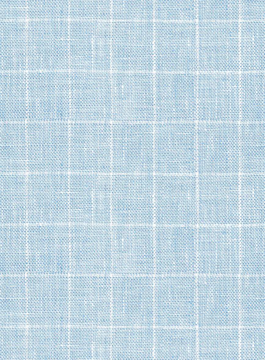 Italian Linen Lusso Blue Suit - Image 6
