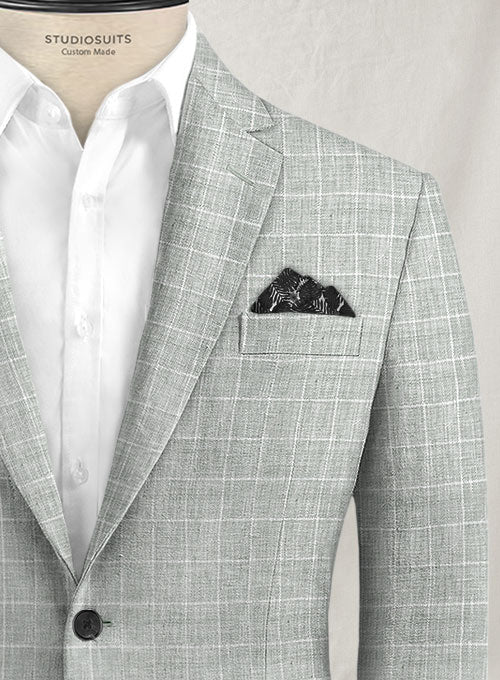 Italian Linen Lusso Gray Jacket - Image 3