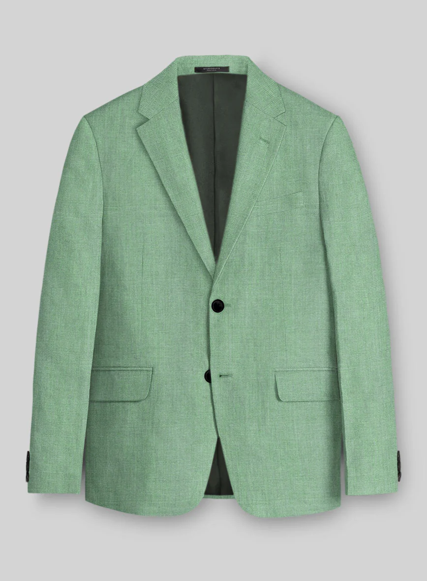 Italian Linen Mojito Green Jacket