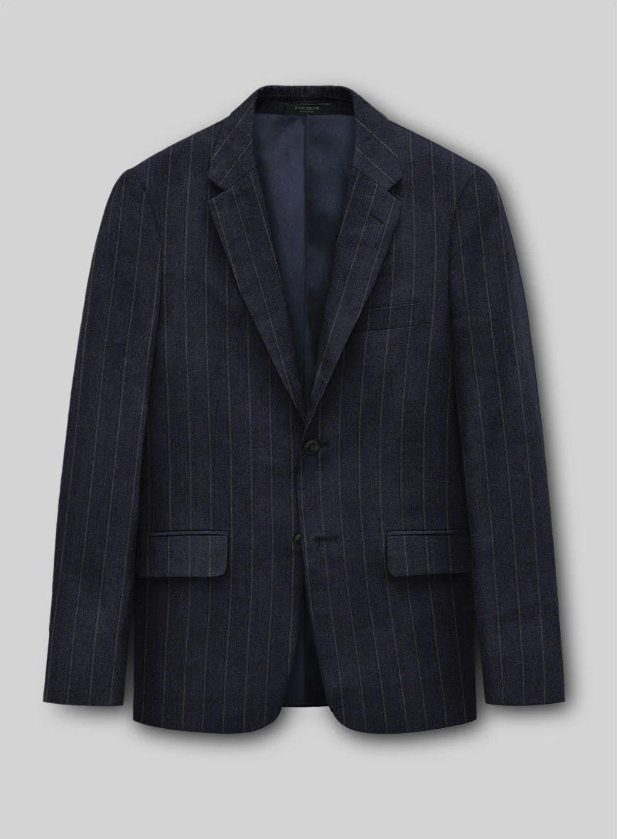Italian Linen Naviero Stripe Jacket