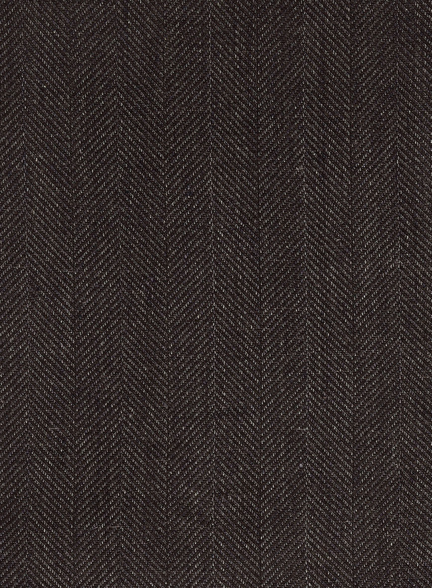 Italian Linen Ombro Herringbone Jacket - Image 3