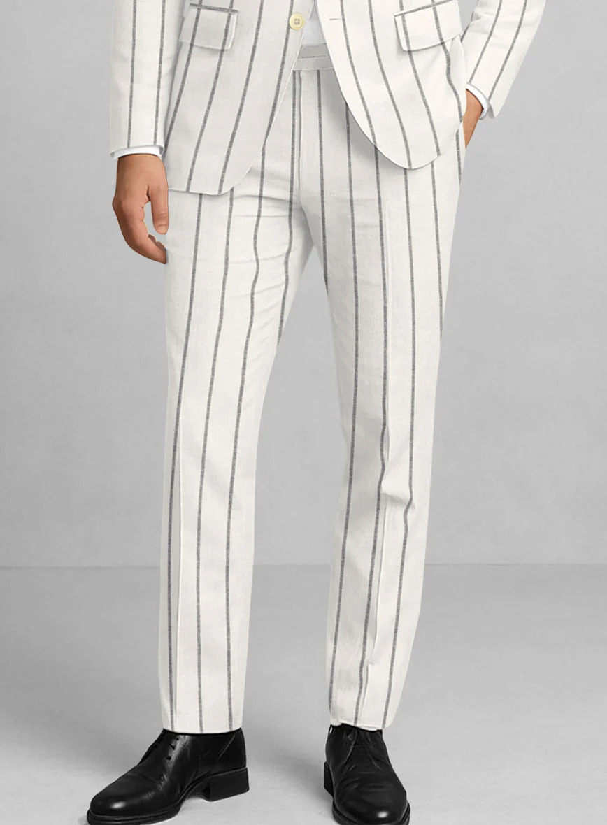 Italian Linen Pinetto Stripe Pants