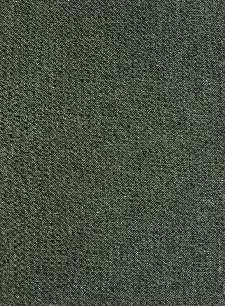 Italian Linen Seaweed Olive Suit - Image 6