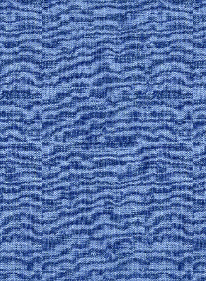 Italian Linen Smoked Blue Pants - Image 4