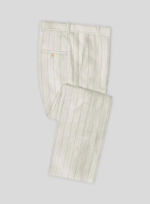 Italian Linen Tato Stripe Pants