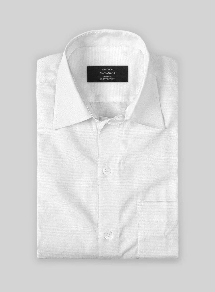 Italian Lombardo Fine White Shirt