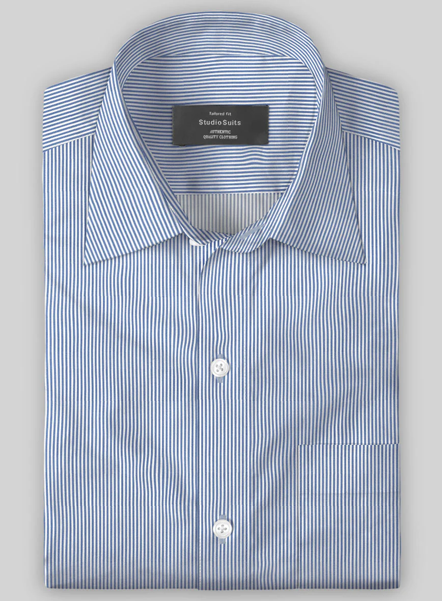Italian Lombardo Mini Celestial Blue Stripes