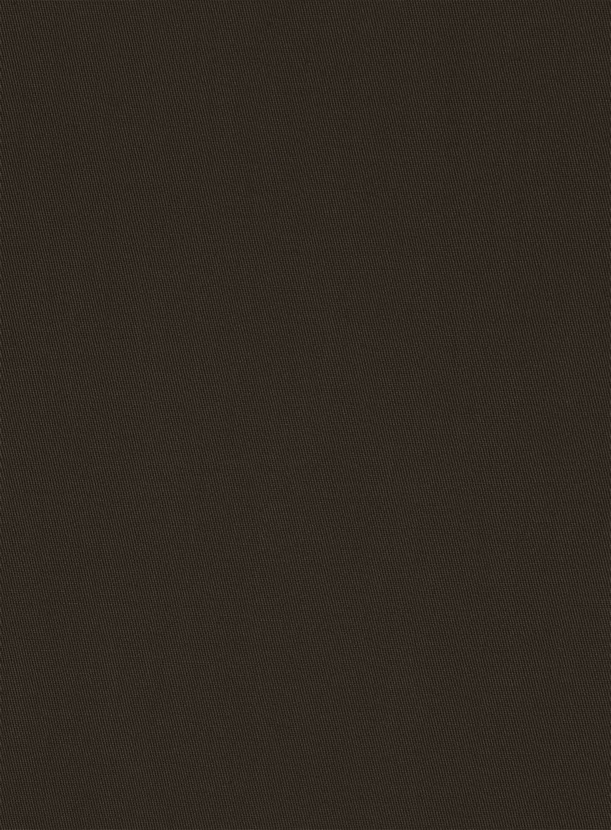 Italian Mocha Brown Cotton Stretch Suit - Image 5