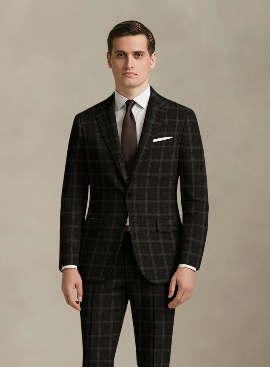 Italian Murano Ando Wool Linen Silk Suit - Image 4