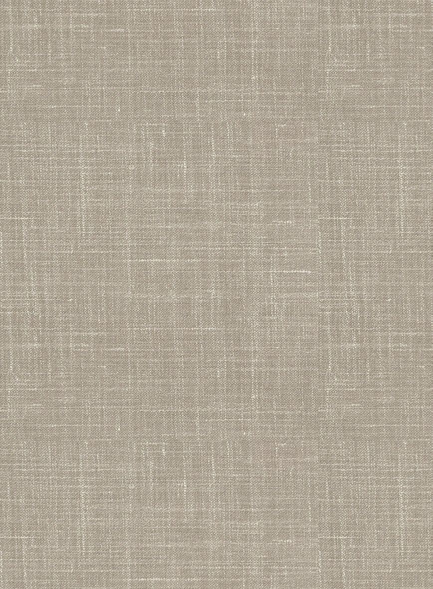 Italian Murano Beige Wool Linen Pants - Image 3