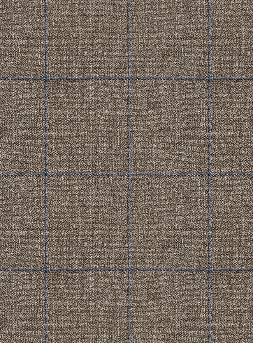 Italian Murano Cedra Brown Wool Linen Silk Jacket - Image 3