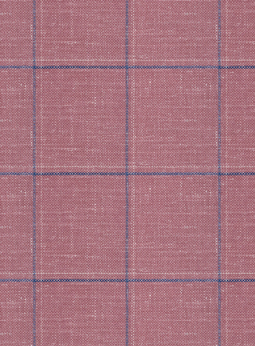 Italian Murano Drope Pink Wool Linen Silk Jacket - Image 3