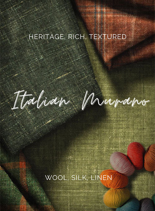 Italian Murano Indigo Blue Wool Linen Jacket - Image 5