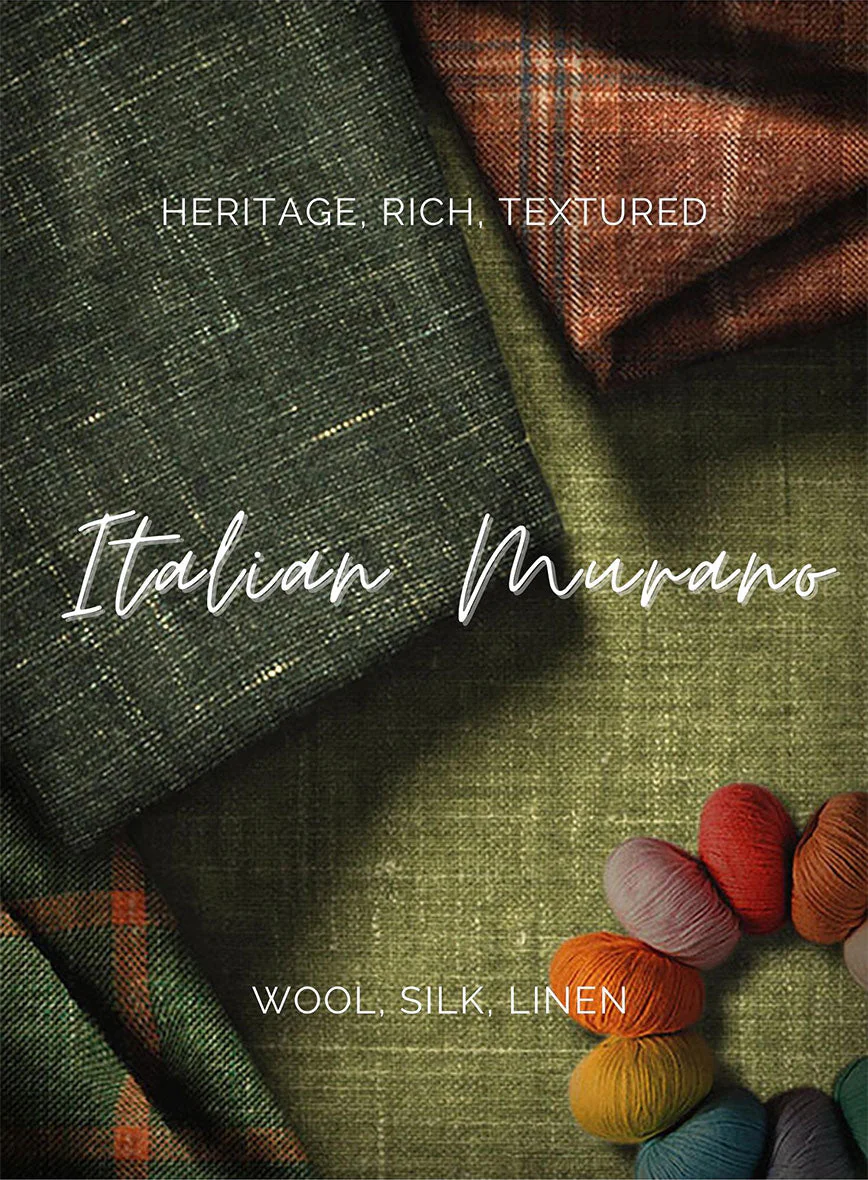 Italian Murano Mud Brown Wool Linen Suit - Image 8