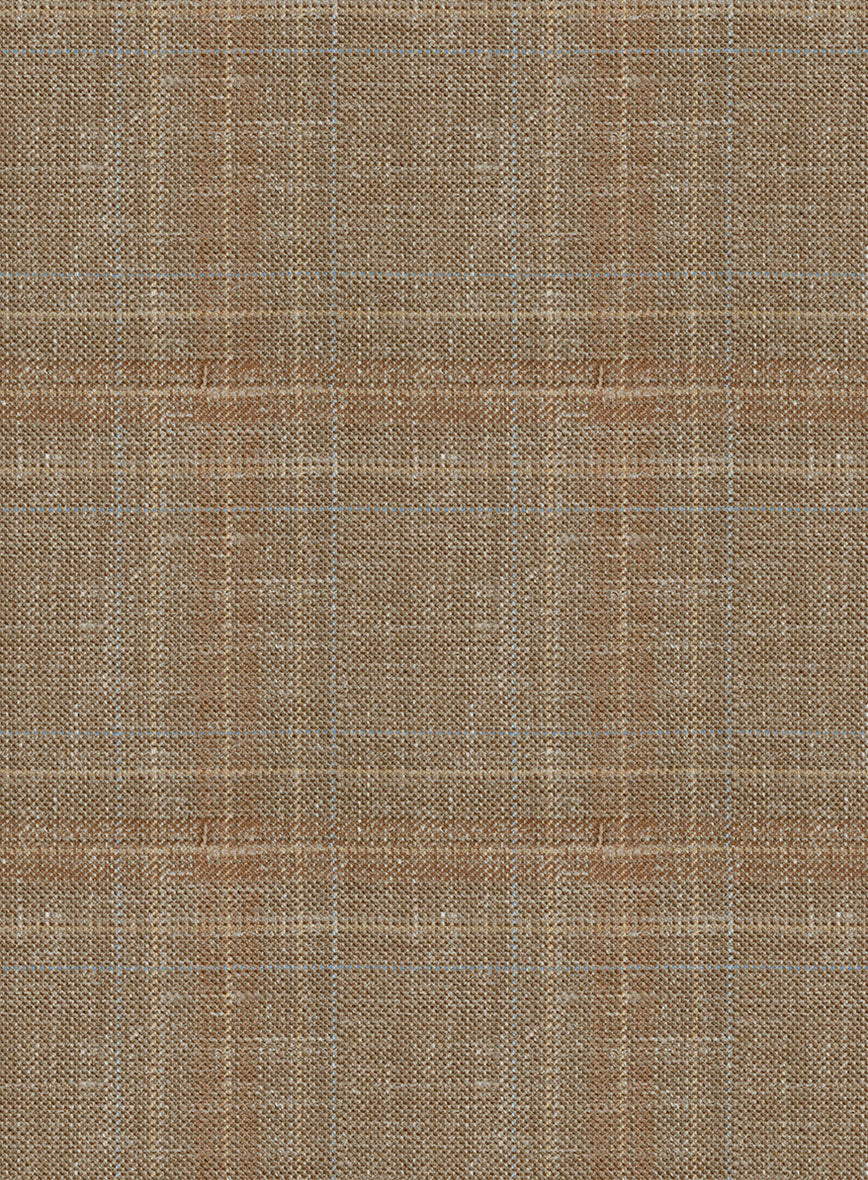 Italian Murano Ocavi Brown Wool Linen Silk Pants - Image 3