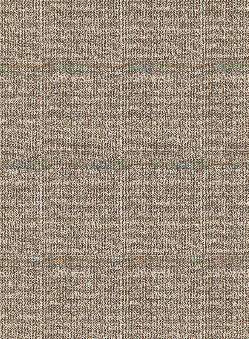 Italian Murano Padro Brown Wool Linen Silk Suit - Image 7