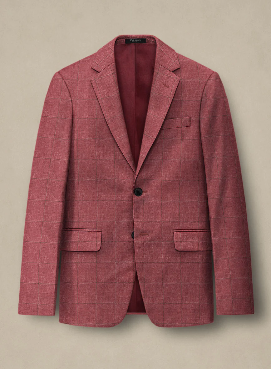 Italian Murano Radon Pink Wool Linen Silk Jacket