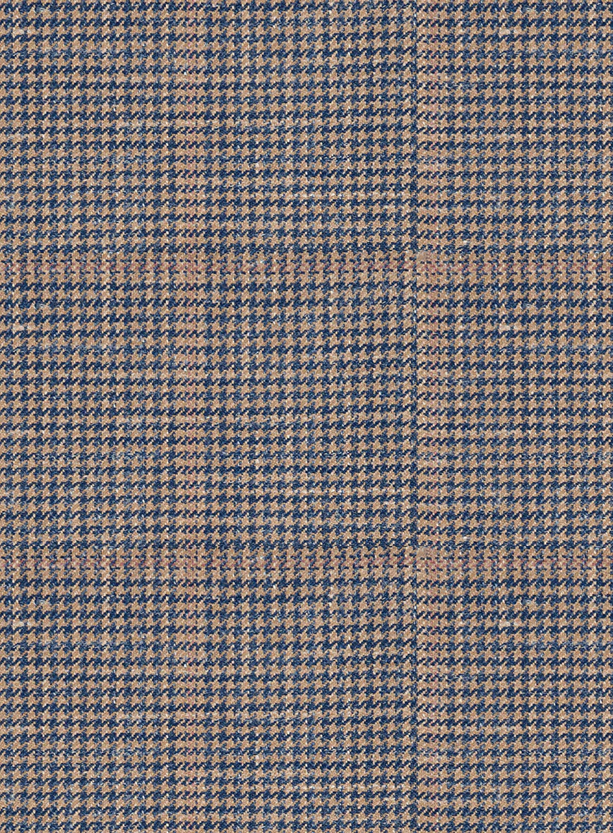 Italian Murano Satie Houndstooth Wool Linen Silk Suit - Image 6