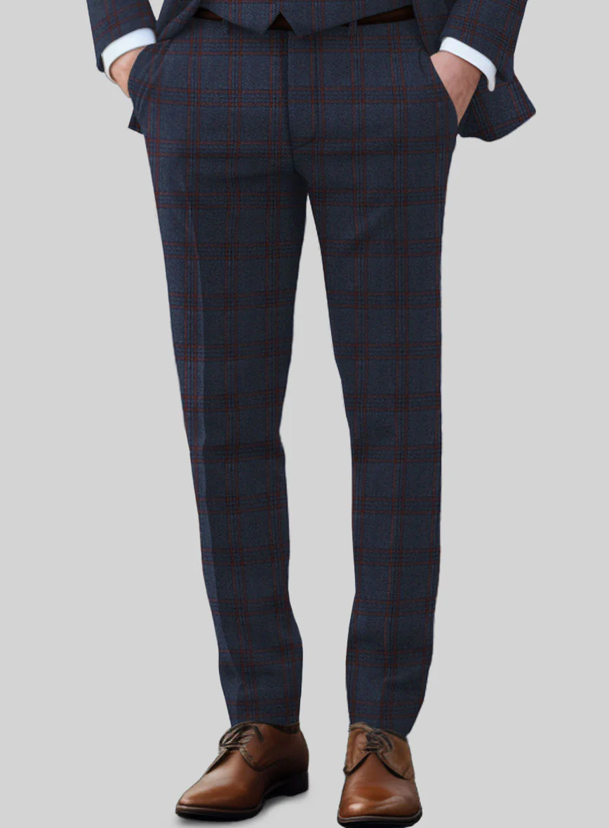 Italian Narciso Check Tweed Pants - Image 2