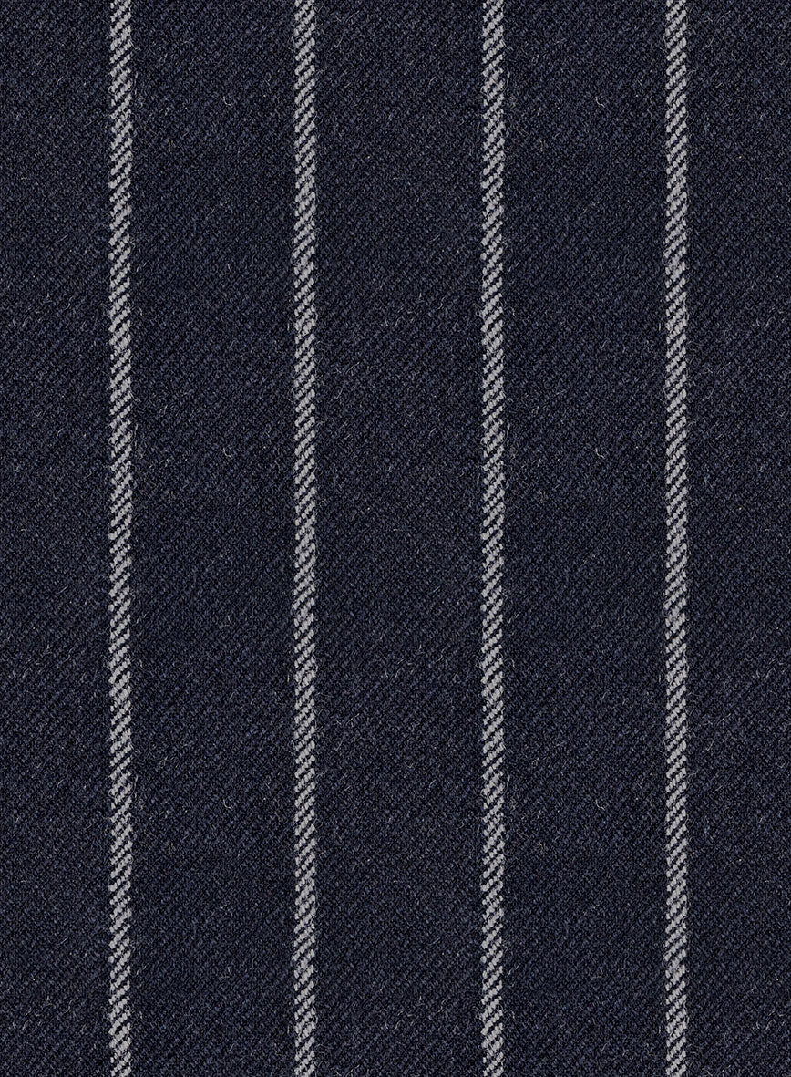 Italian Navy Ascot Rope Stripe Tweed Pants - Image 3