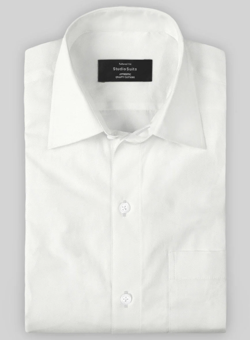 Italian Off White Cotton Shirt