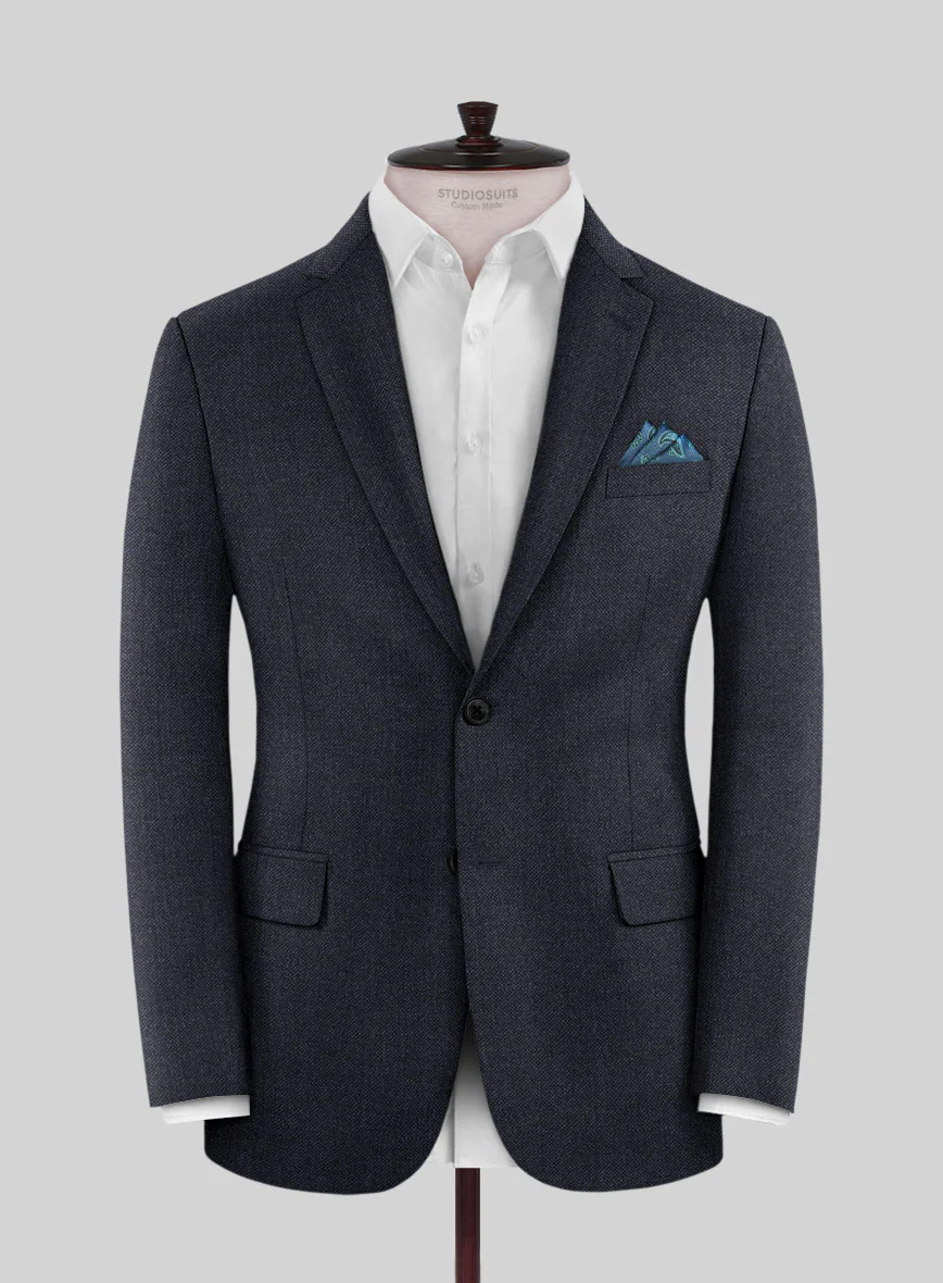 Italian Ombo Blue Birdseye Flannel Jacket