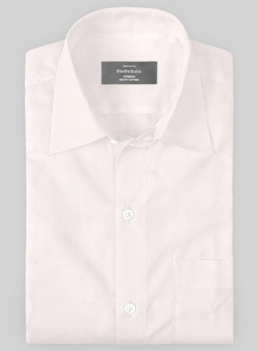Italian Pink Twill Shirt