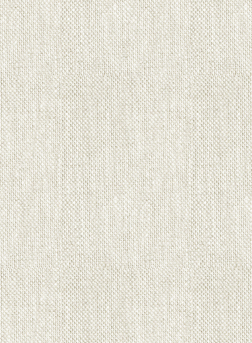 Italian Prato Beige Dobby Linen Suit - Image 7
