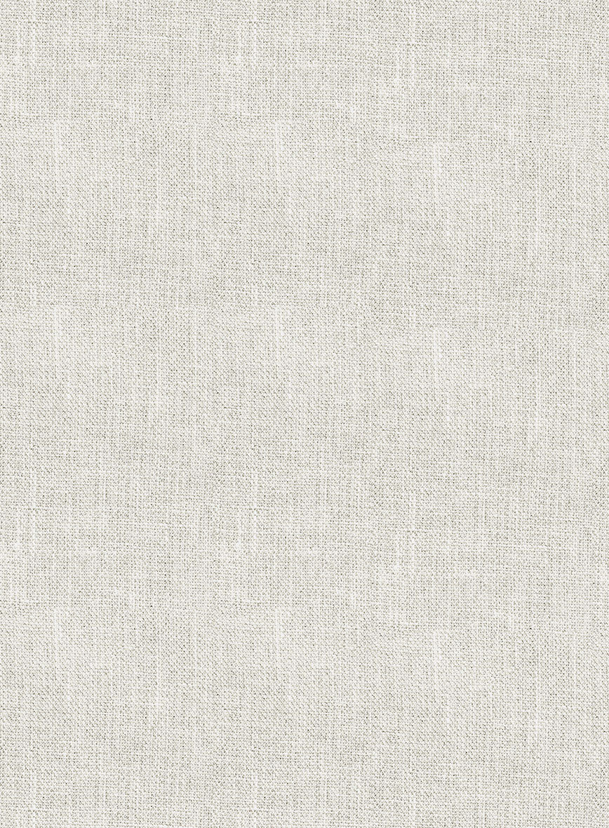 Italian Prato Beige Sharkskin Linen Jacket - Image 2