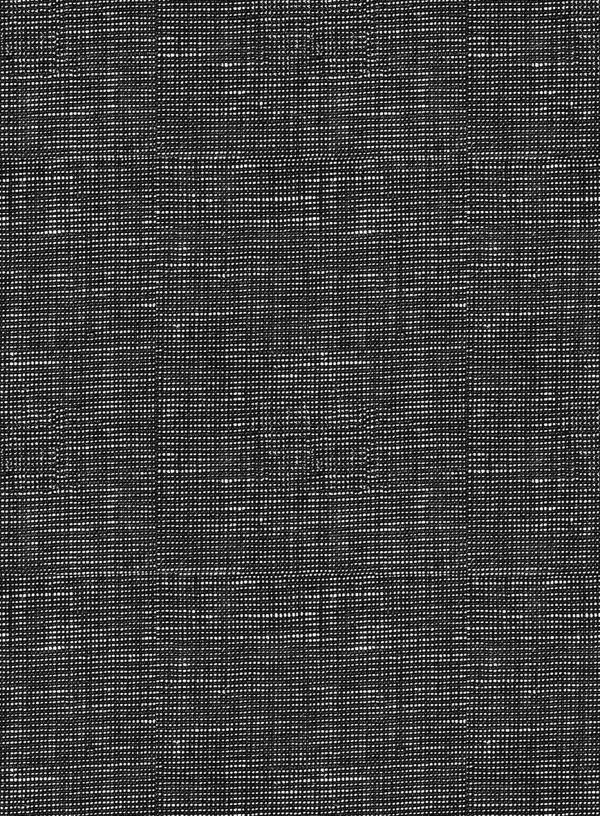 Italian Prato Black Chambray Linen Suit - Image 7