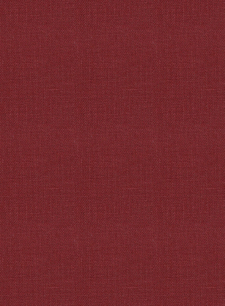 Italian Prato Burgundy Linen Jacket - Image 2