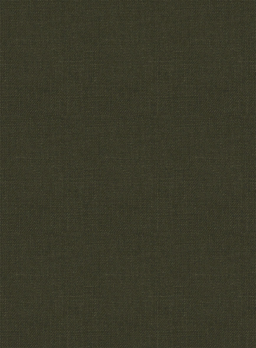 Italian Prato Green Linen Double Breasted Jacket - Image 3