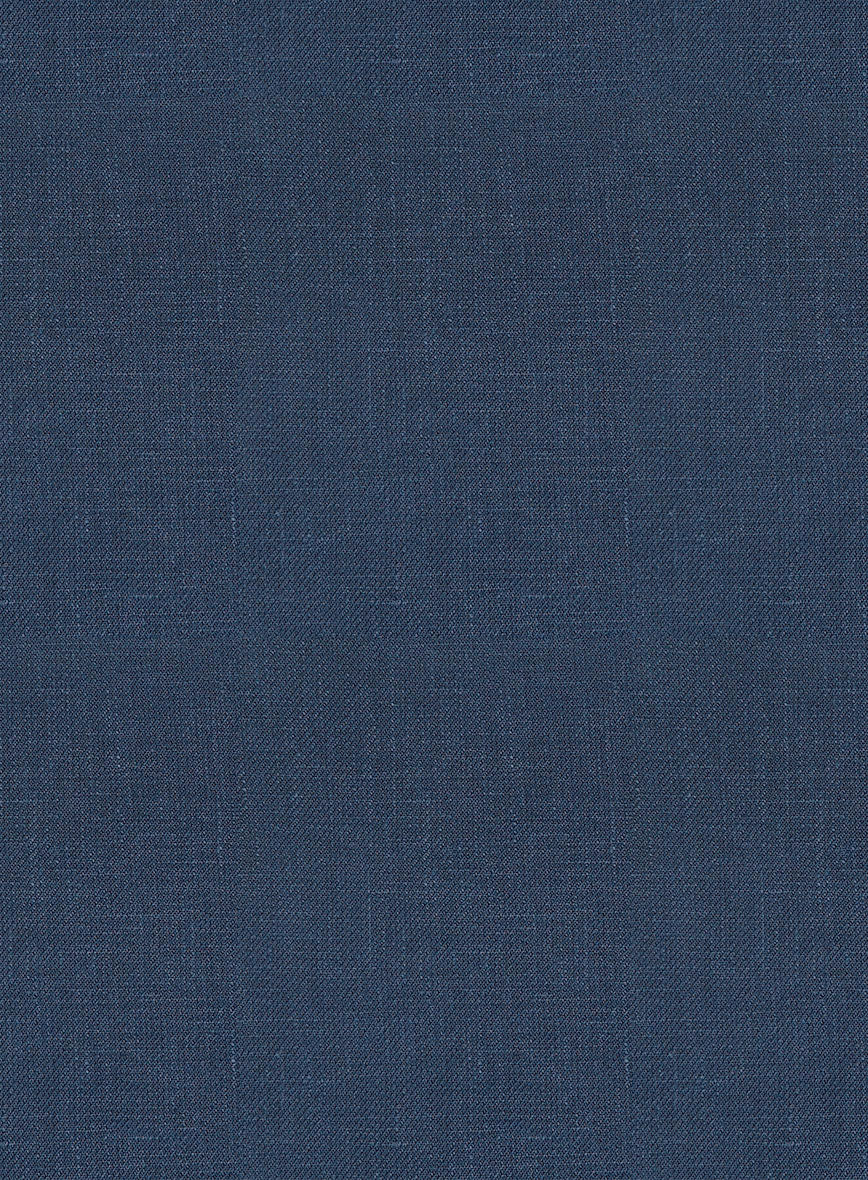 Italian Prato Indigo Blue Linen Jacket - Image 3