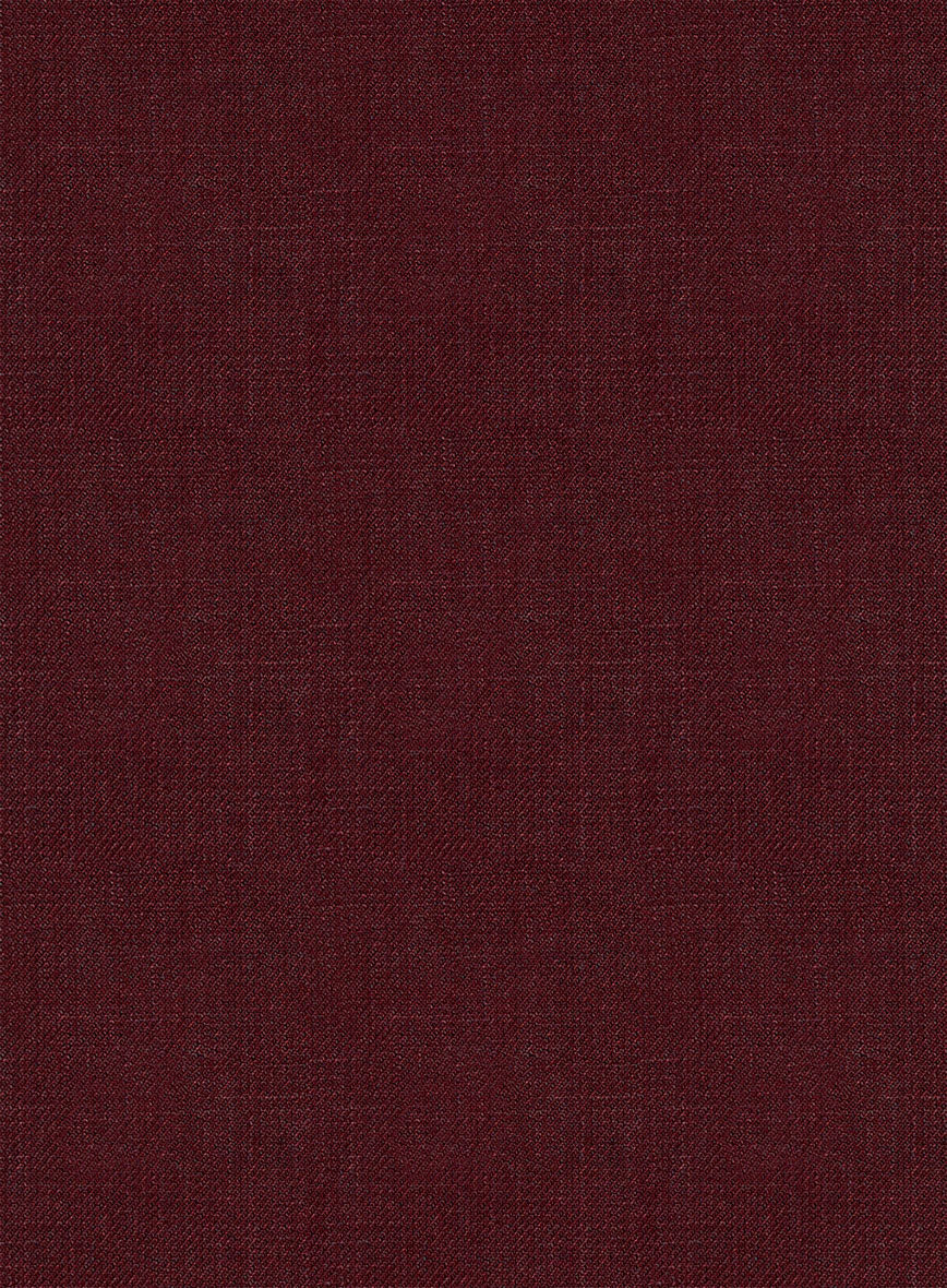 Italian Prato Maroon Linen Suit - Image 6