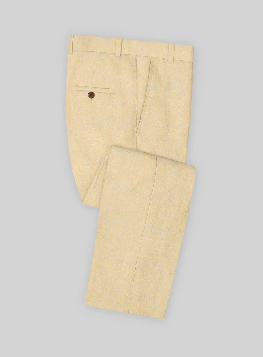 Italian Prato Musk Linen Suit - Image 4