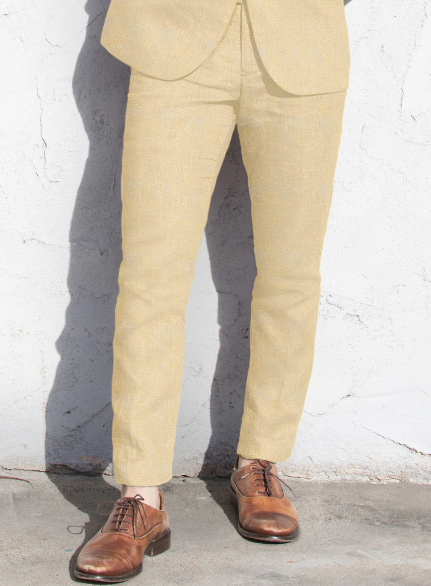Italian Prato Musk Linen Suit - Image 5