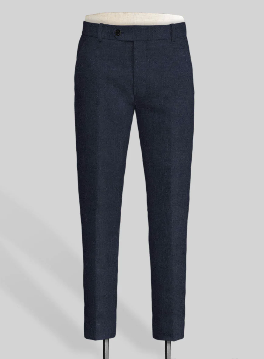 Italian Prato Oxford Blue Linen Suit - Image 5