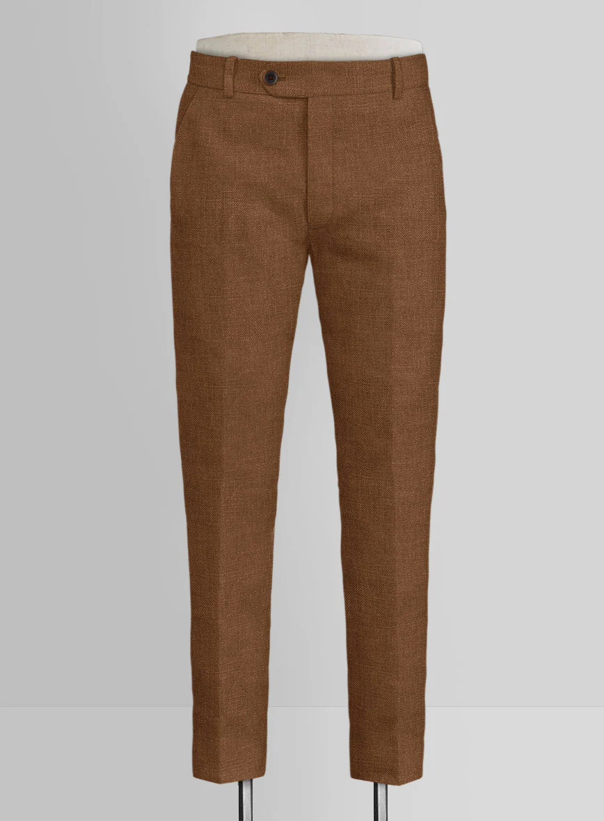Italian Prato Rust Linen Suit - Image 5