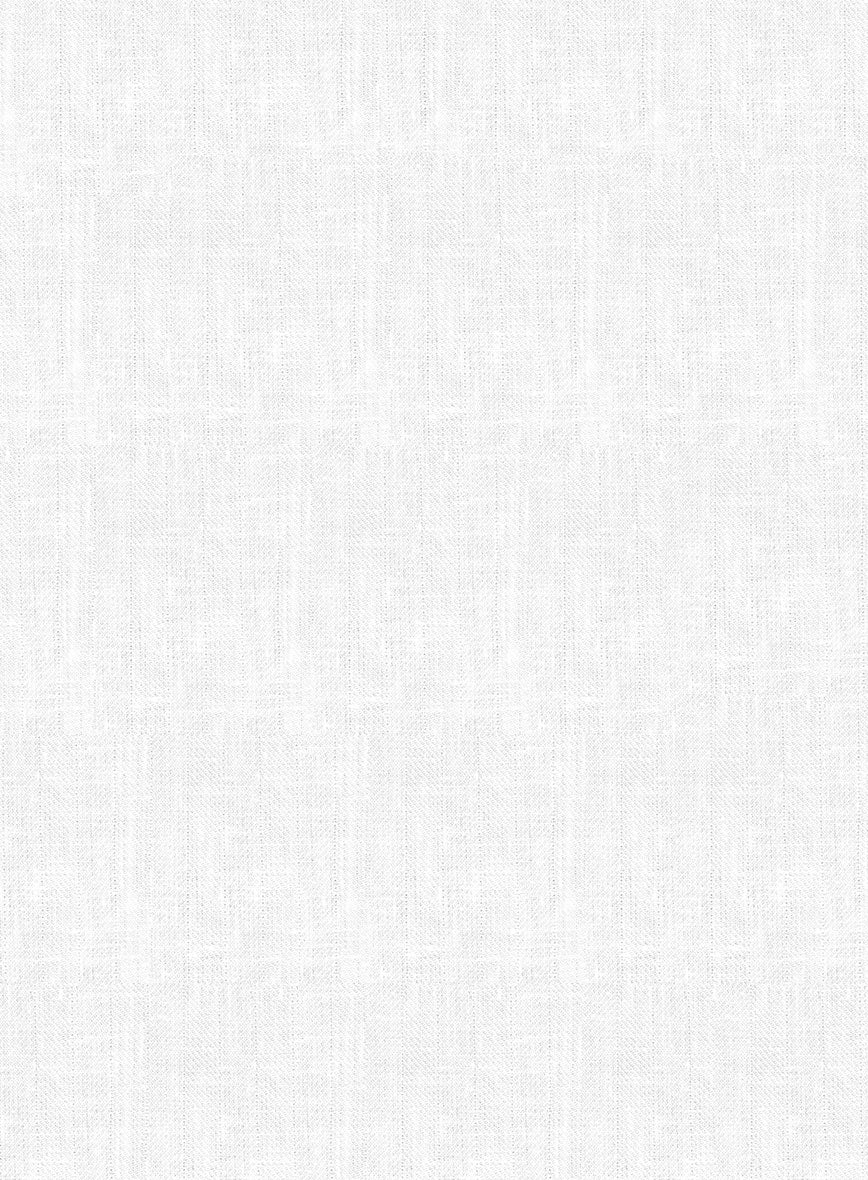 Italian Prato White Herringbone Linen Jacket - Image 2