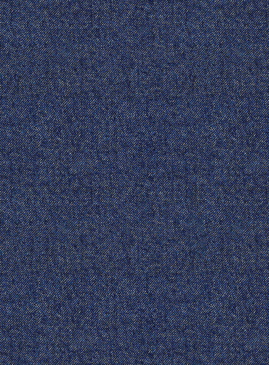 Italian Quelo Lapis Blue Twill Flannel Jacket - Image 2